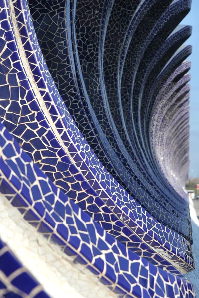 Blue mosaic wave — Stock Photo, Image