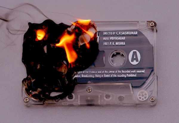 Спалювання касетні — стокове фото