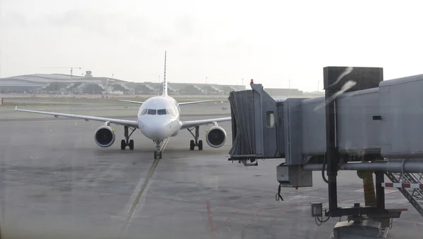 A plane on the airport Stock Picture