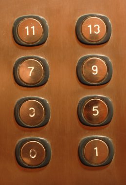 Asansör düğmelerinin
