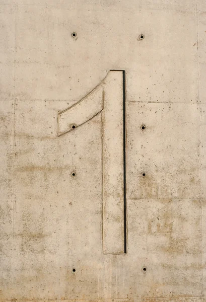Concrete number — Stock Photo, Image