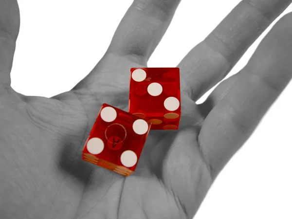 Red dice — Stock Photo, Image