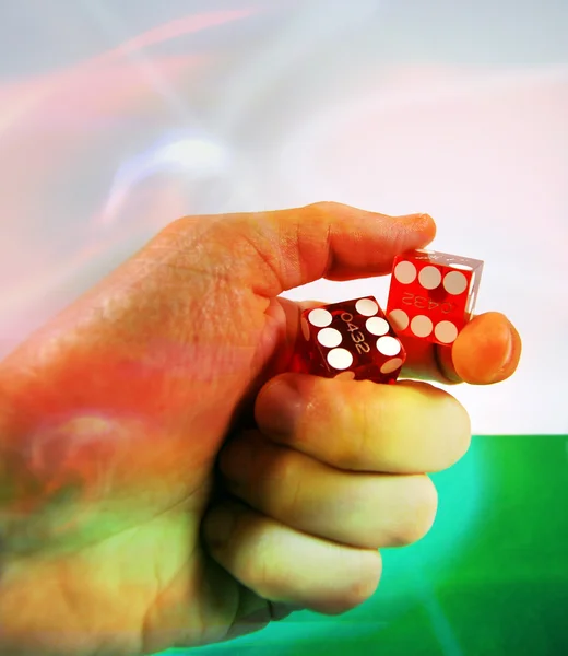 Hand dice — Stock Photo, Image