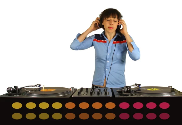 Funky femmina dj — Foto Stock