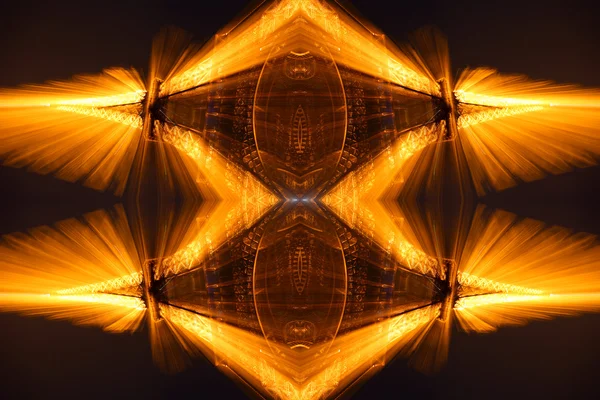 Схема Эйфелевой башни ночью — стоковое фото