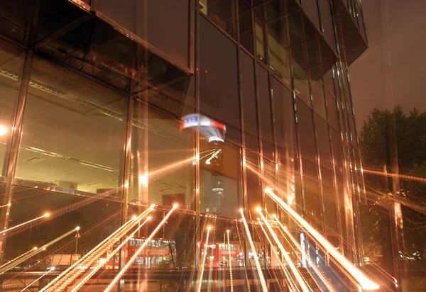 Borrão de luz noite — Fotografia de Stock