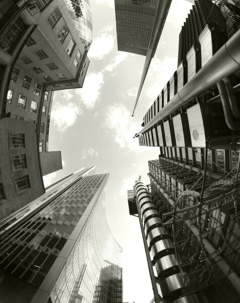 Рыбный глаз из швейцарского ре-лойда зданий
