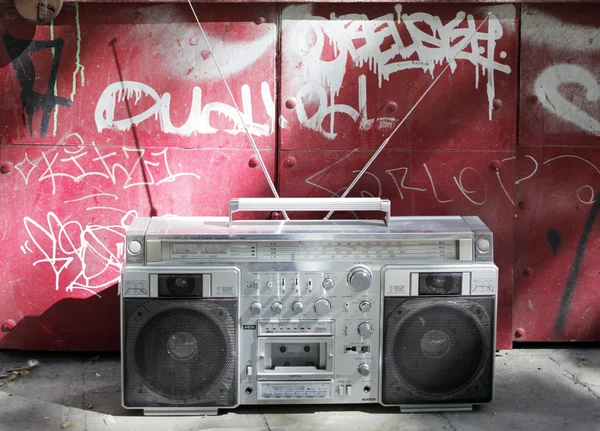 Retro-Ghettoblaster — Stockfoto