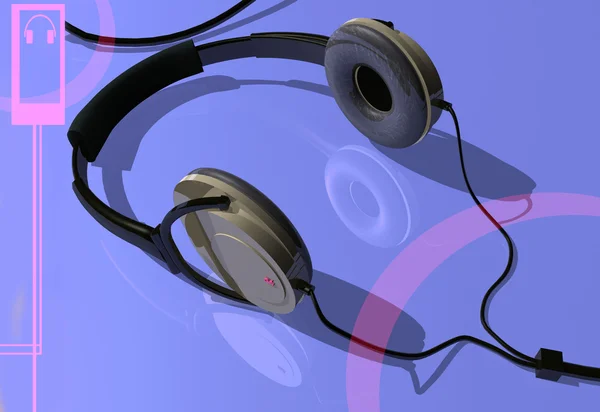 3D słuchawki — Zdjęcie stockowe