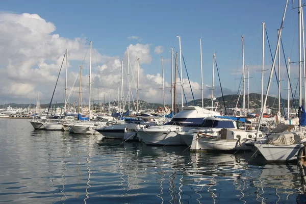 Ibiza town harbour — Stock Photo, Image