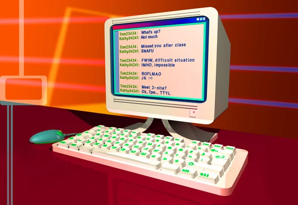 3D-Computer — Stockfoto