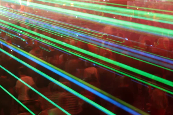 Laser crowd — Stock Photo, Image