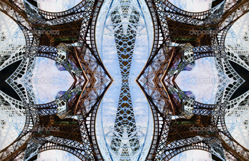 Eiffel tower pattern — Stock Photo © dubassy #12792185