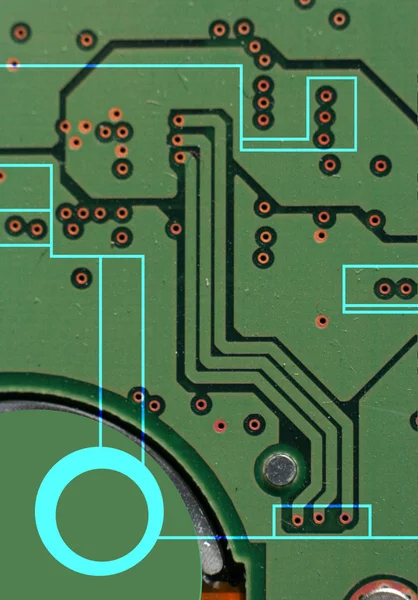 Primer plano del circuito — Foto de Stock