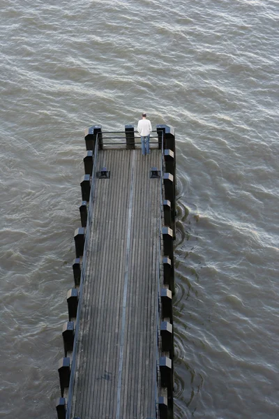 Pier man — Stock Photo, Image