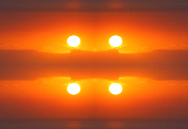 활기 넘치는 오렌지 선셋 — 스톡 사진
