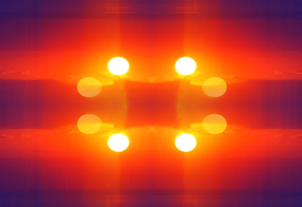 Яскраві помаранчеві захід сонця — стокове фото