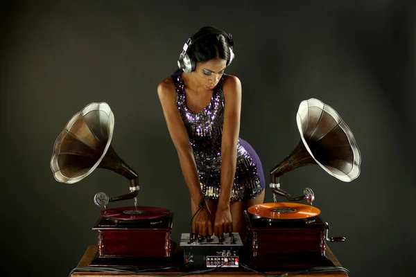 Gramophone dj — Stock Photo, Image