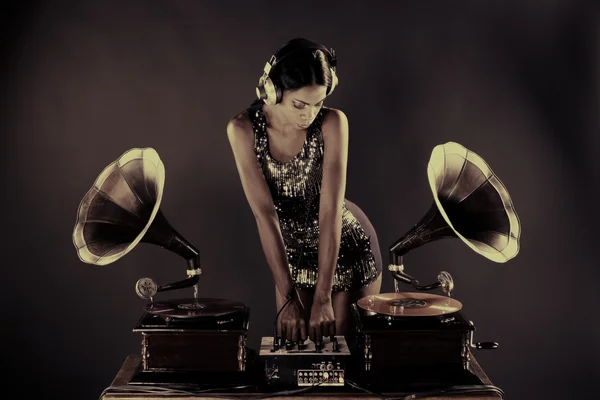 Gramophone Dj — Stockfoto