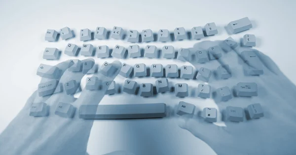 Messy keyboard — Stock Photo, Image