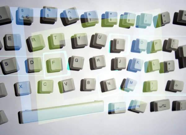 Messy keyboard — Stock Photo, Image