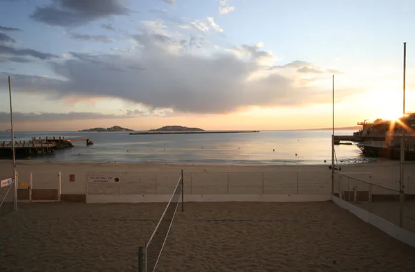 Stranden i marseille — Stockfoto