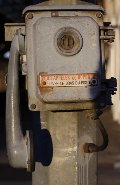 Old announcing machine — Stock Photo, Image