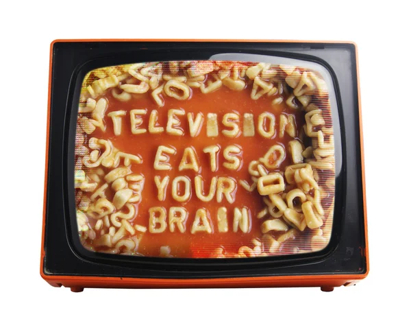 Orange tv — Stock Photo, Image