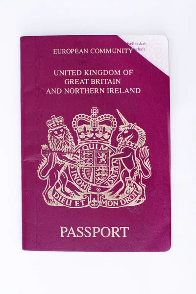 Gebruikte paspoort — Stockfoto