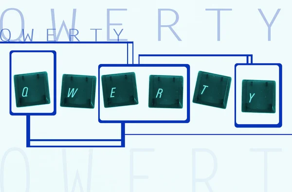 Qwerty — Stock Photo, Image