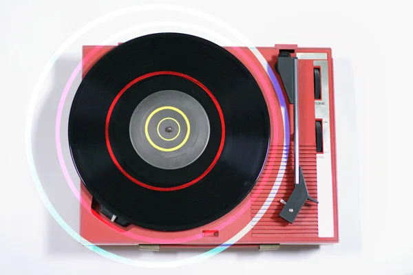 Red record player — Stock Photo, Image