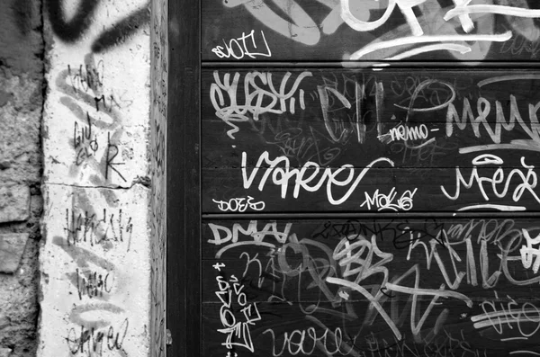 Ahşap grafiti — Stok fotoğraf