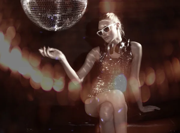 Discoball dancer — Stock Photo, Image