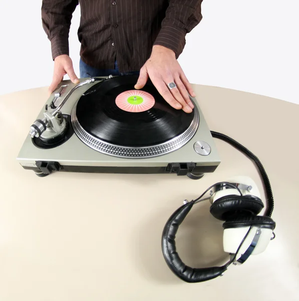 Dj hand — Stockfoto