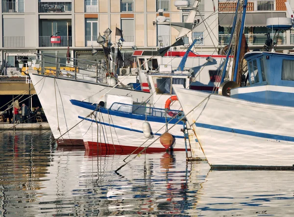 Boat reflections — Stock Photo, Image