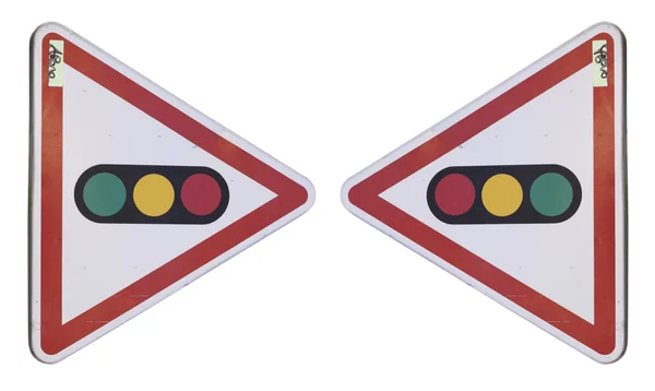 Közlekedési lámpák jele — Stock Fotó
