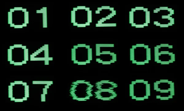 Τηλεόραση αριθμούς — Φωτογραφία Αρχείου