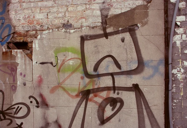 Graffiti na parede — Fotografia de Stock