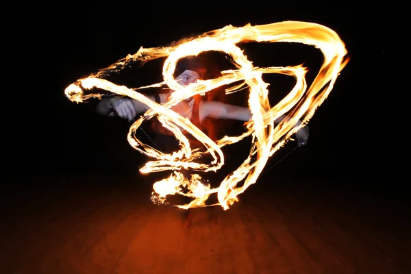 Fire poi — Stock Photo, Image