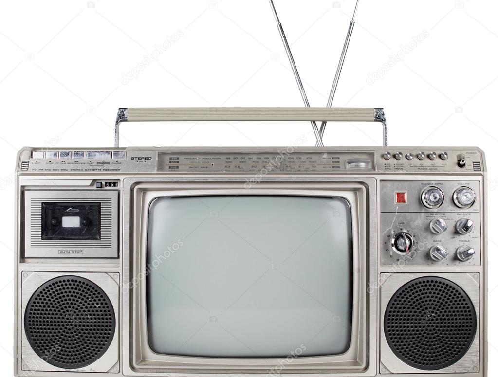 retro ghettoblaster television