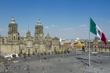 zocalo in mexico city clipart