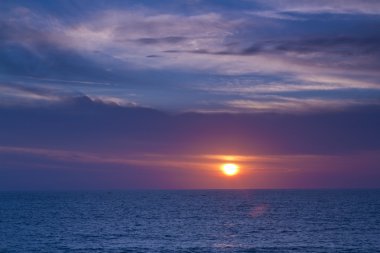 gün batımında cancun, Meksika
