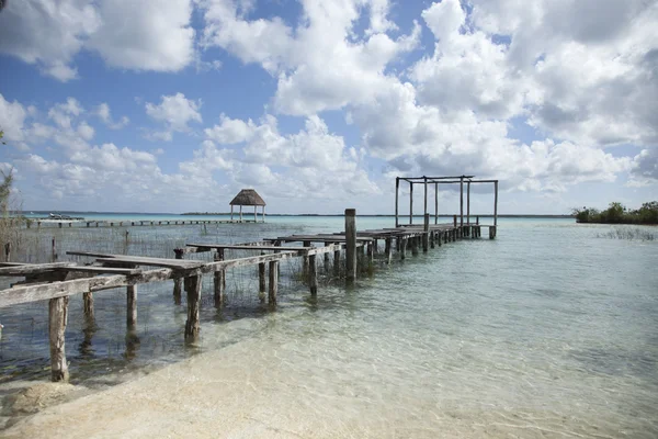 Bacalar laguny, Meksyk — Zdjęcie stockowe