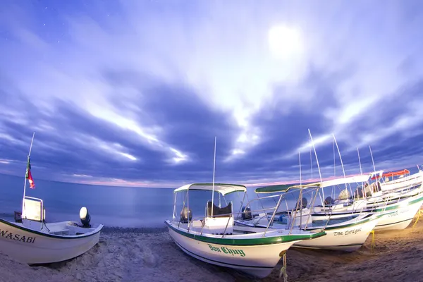 baja california sur, Meksika tekneler ve okyanus geceleri yıldızlar