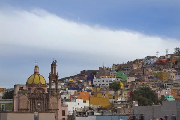 Il bellissimo skyline della città di guanajuato, Messico — Foto Stock