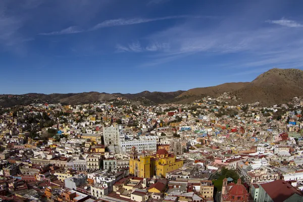 Die wunderschöne Skyline der Stadt Guanajuato, Mexiko — Stockfoto