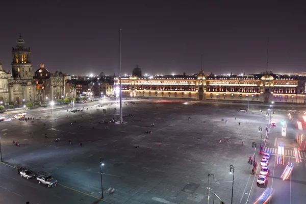 Lo zocalo nella città messicana — Foto Stock