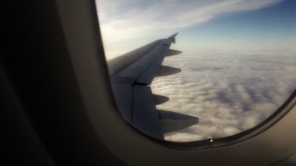 Letadlo mraky — Stock video