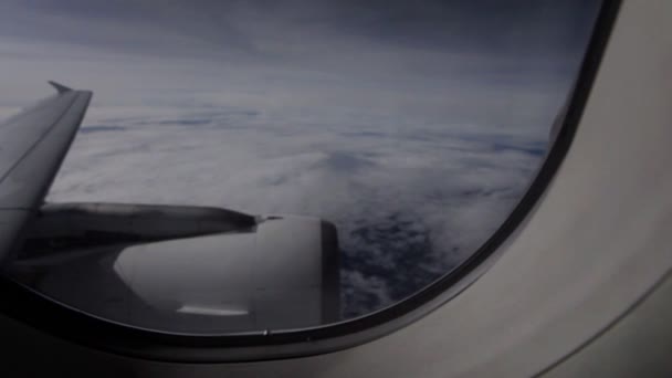 Nuvole di aeroplano — Video Stock