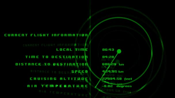 Dados do avião — Vídeo de Stock